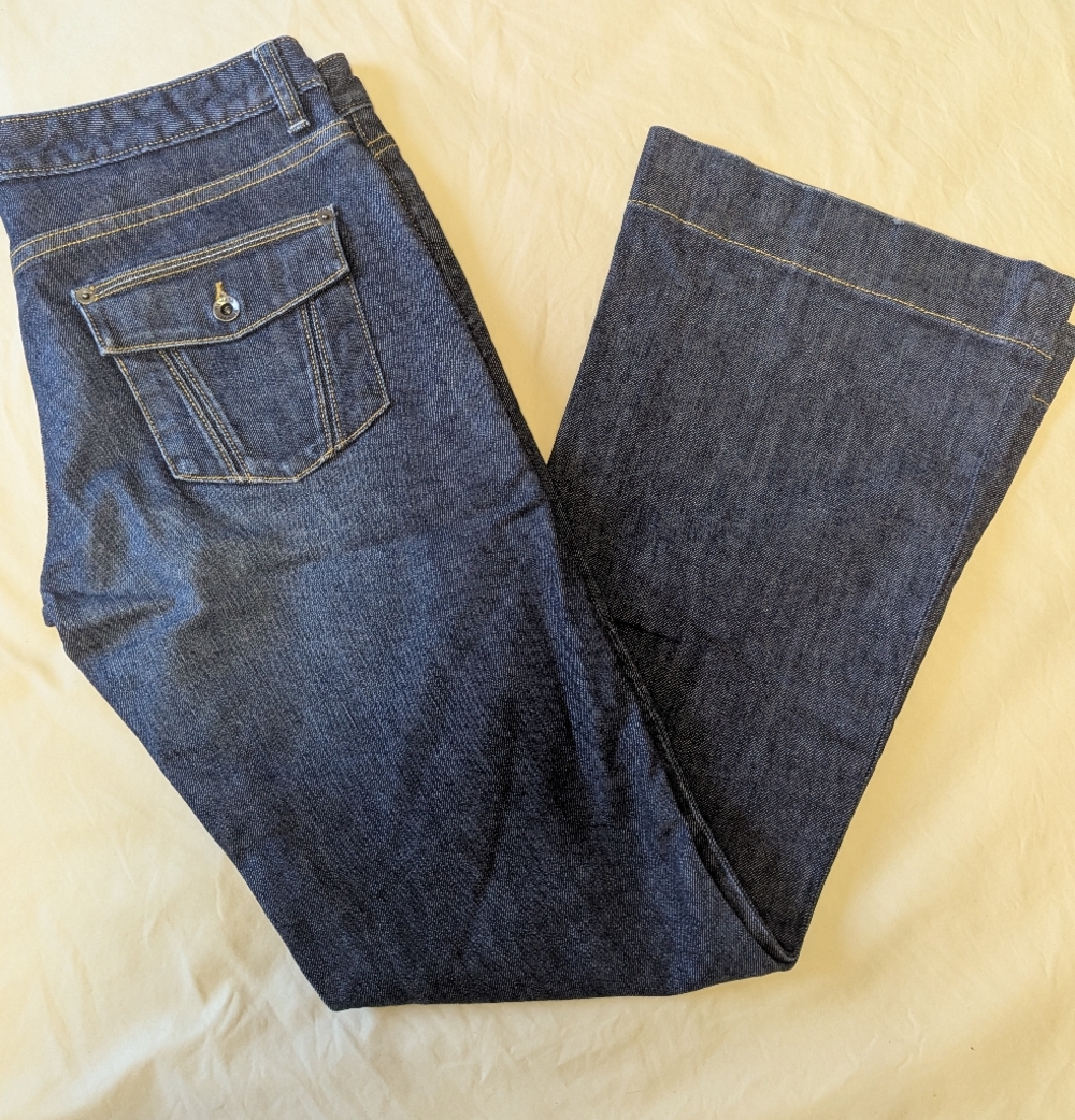 Banana Republic Light and Dark Blue Denim Jeans